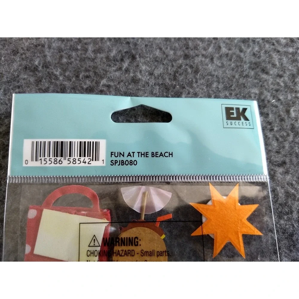 Jolee's Boutique Scrapbooking Dimensional Stickers‎ Beach & Shore Lot of 3 NEW